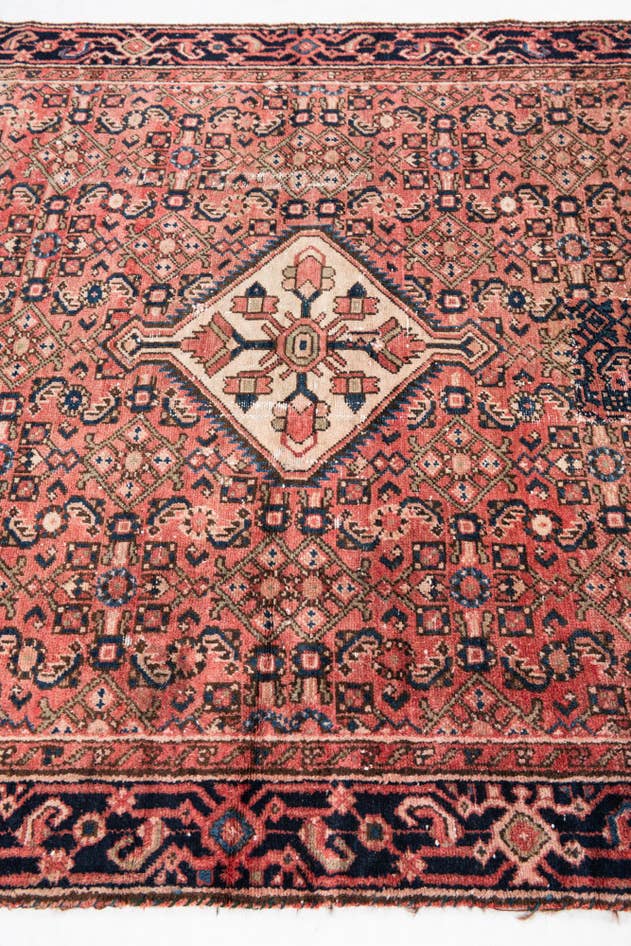 Detail image of 4' 7 x 6' 2 Hand Knotted Ultra Vintage Persian Wool Rug
