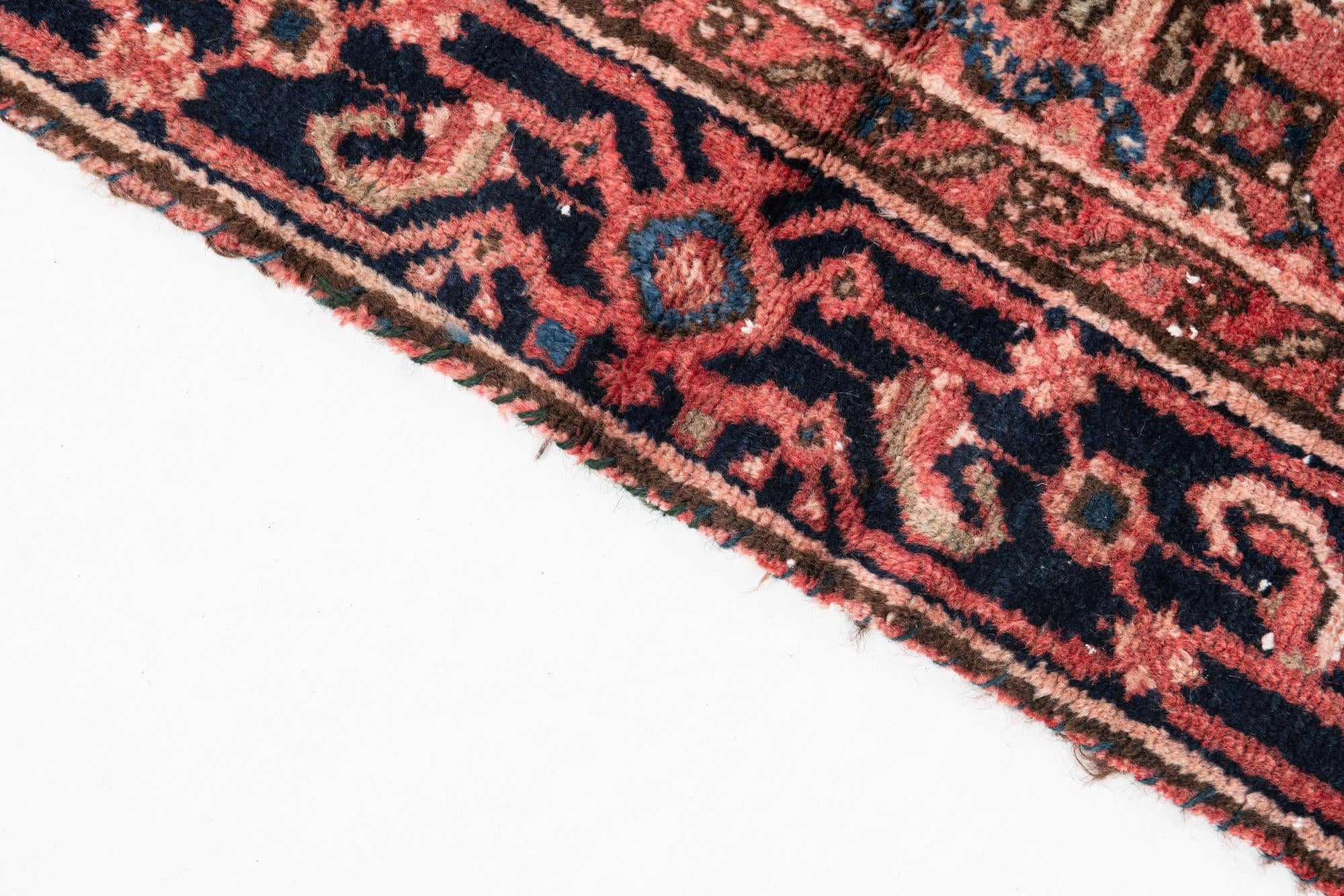 4' 7 x 6' 2 Hand Knotted Ultra Vintage Persian Wool Rug