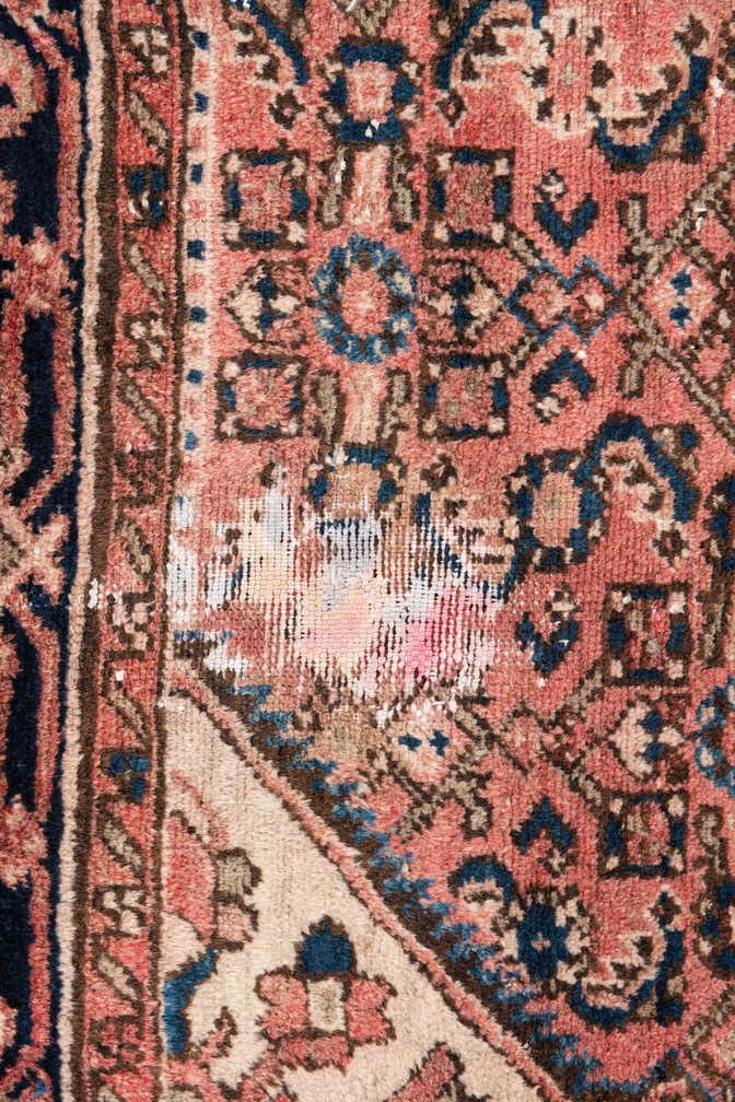 4' 7 x 6' 2 Hand Knotted Ultra Vintage Persian Wool Rug