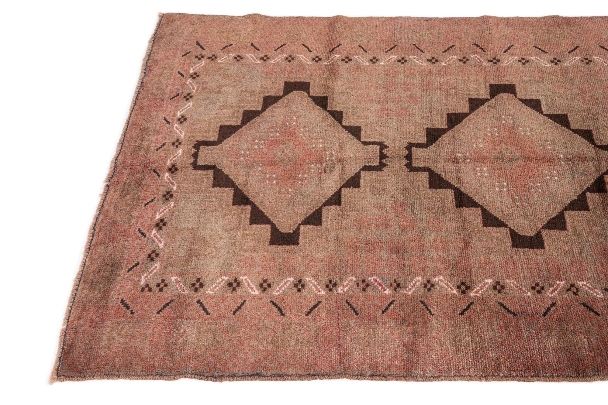 3' 5 x 6' 5 Hand Knotted Ultra Vintage Persian Wool Rug