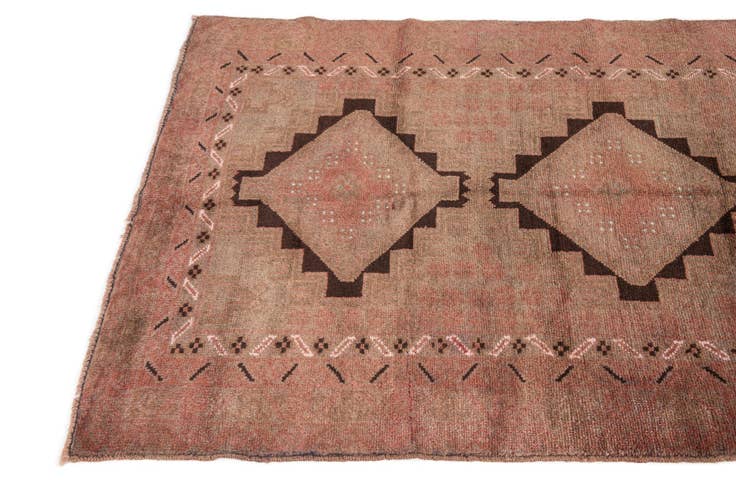 Detail image of 3' 5 x 6' 5 Hand Knotted Ultra Vintage Persian Wool Rug