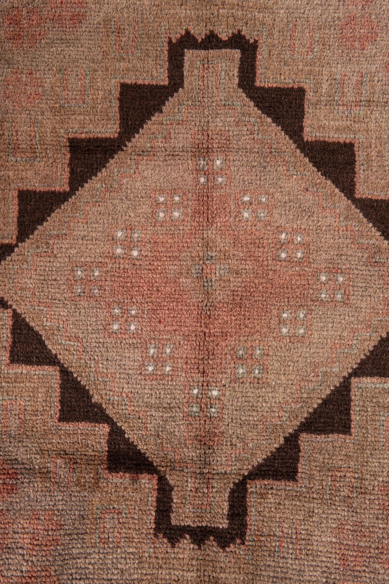 3' 5 x 6' 5 Hand Knotted Ultra Vintage Persian Wool Rug