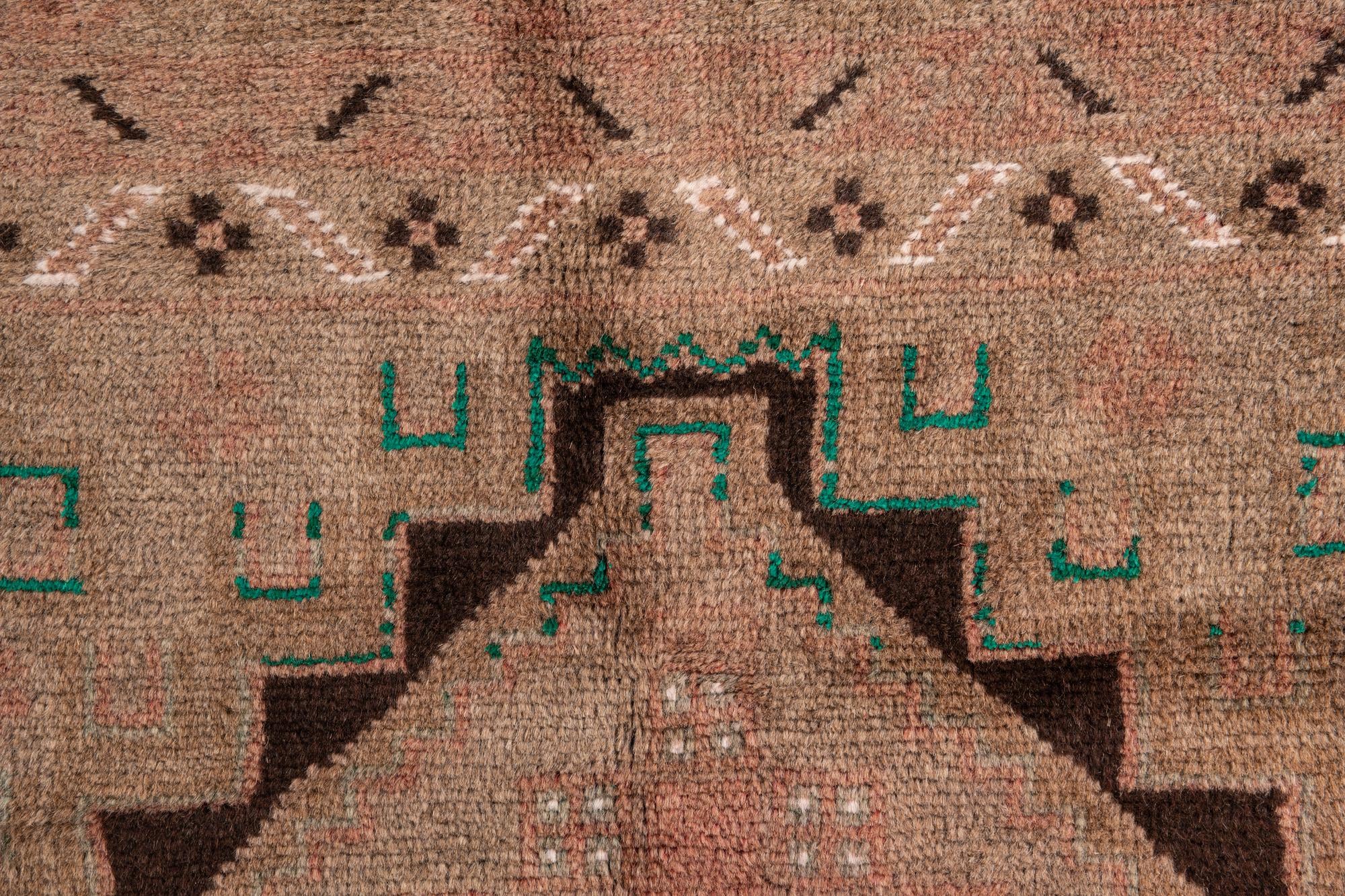 3' 5 x 6' 5 Hand Knotted Ultra Vintage Persian Wool Rug
