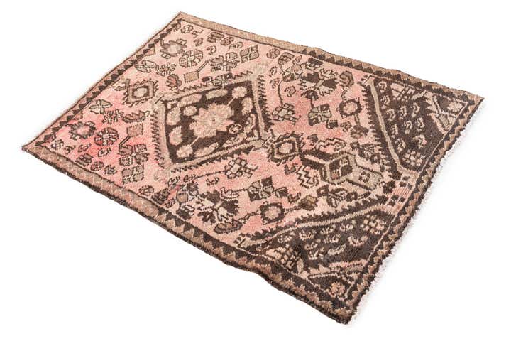 2' 8 x 3' 8 Hand Knotted Ultra Vintage Persian Wool Rug