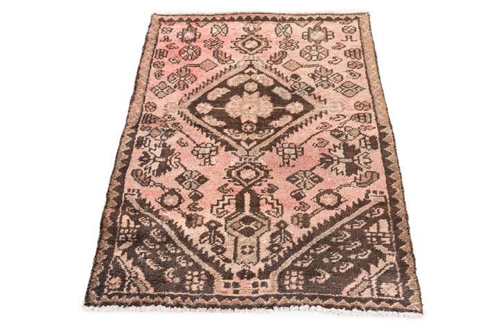 2' 8 x 3' 8 Hand Knotted Ultra Vintage Persian Wool Rug