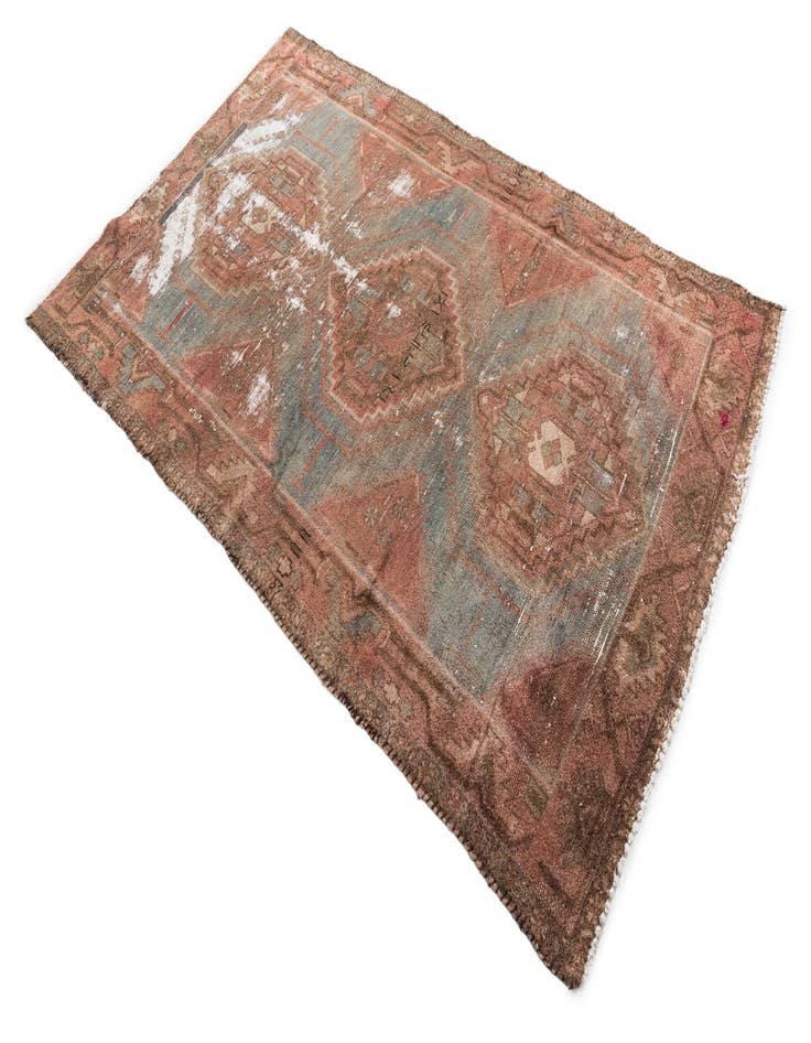 Detail image of 4' x 6' 6  Hand Knotted Ultra Vintage Persian Wool Rug