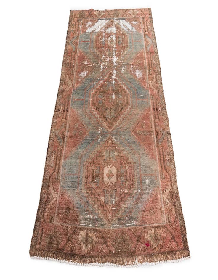 Detail image of 4' x 6' 6  Hand Knotted Ultra Vintage Persian Wool Rug