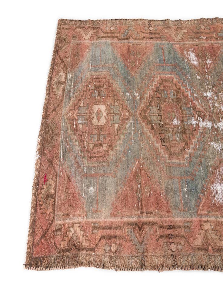 Detail image of 4' x 6' 6  Hand Knotted Ultra Vintage Persian Wool Rug