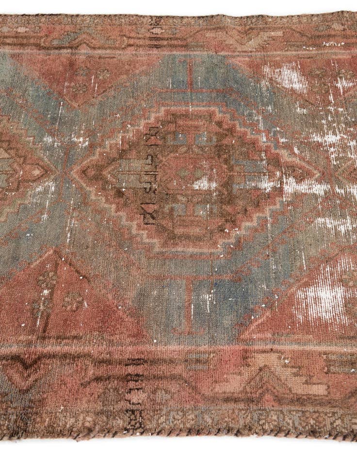 Detail image of 4' x 6' 6  Hand Knotted Ultra Vintage Persian Wool Rug