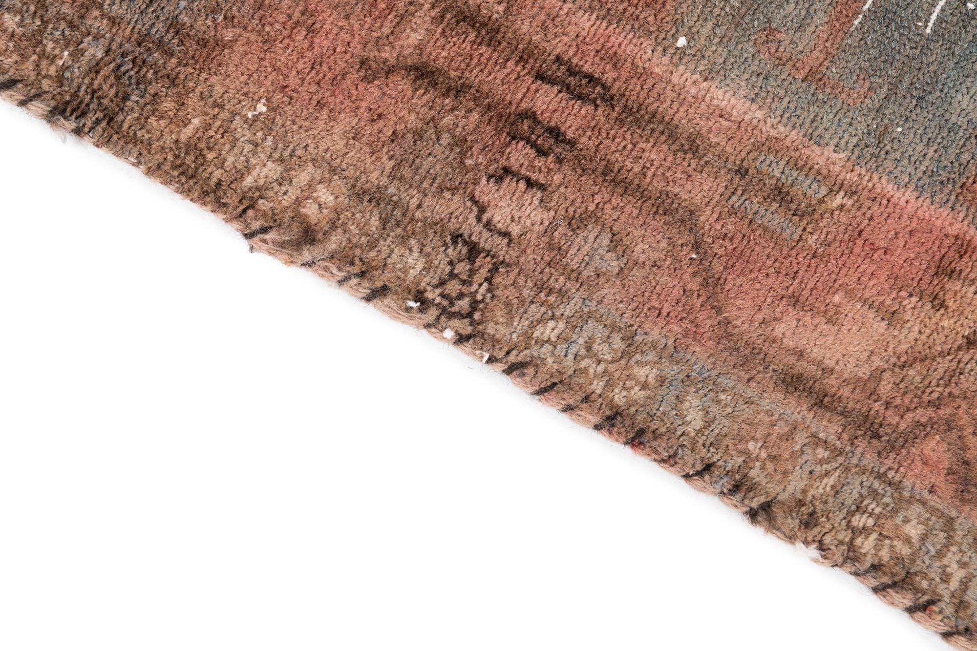 4' x 6' 6 Hand Knotted Ultra Vintage Persian Wool Rug