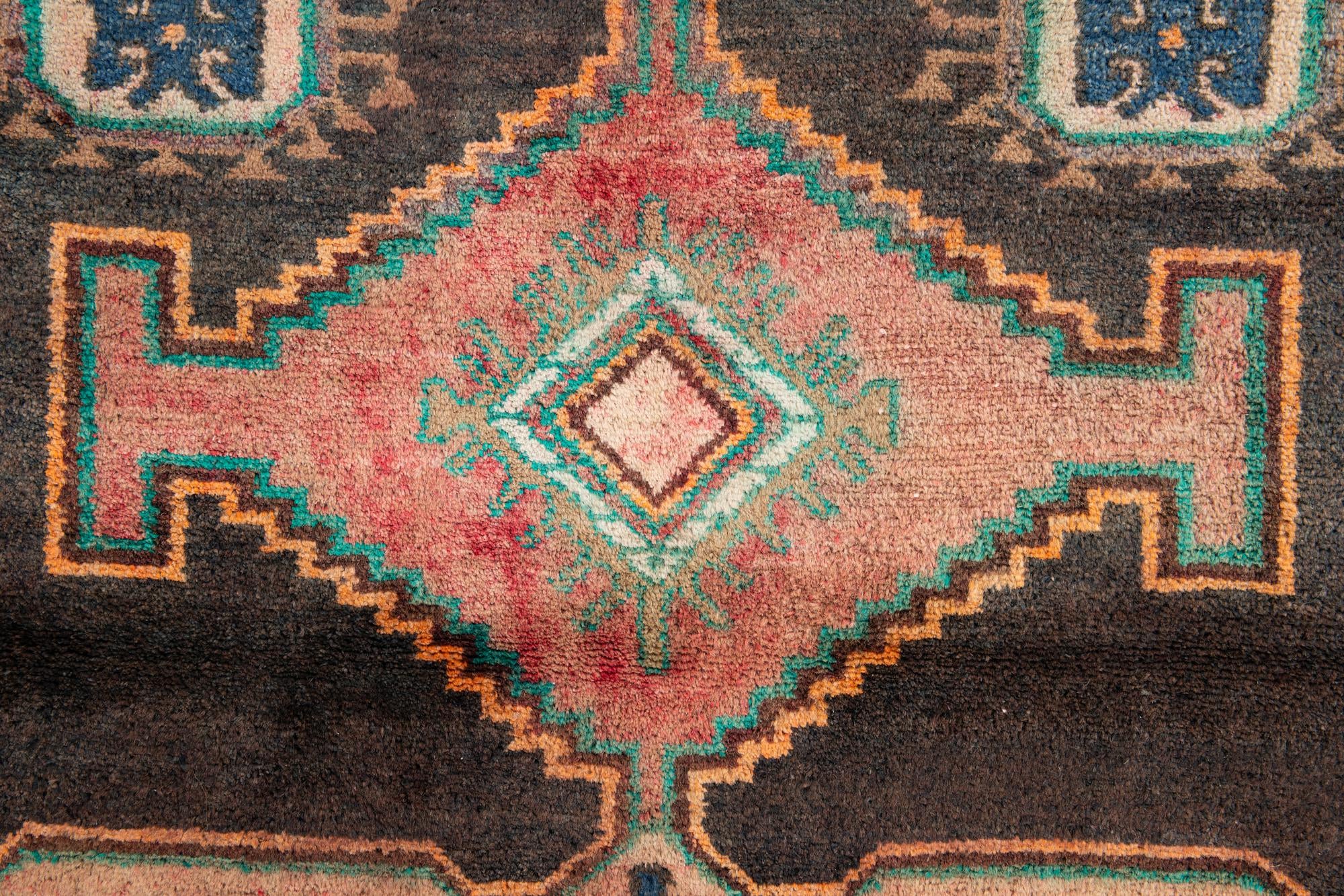 4' 8 x 8' Hand Knotted Ultra Vintage Persian Wool Rug