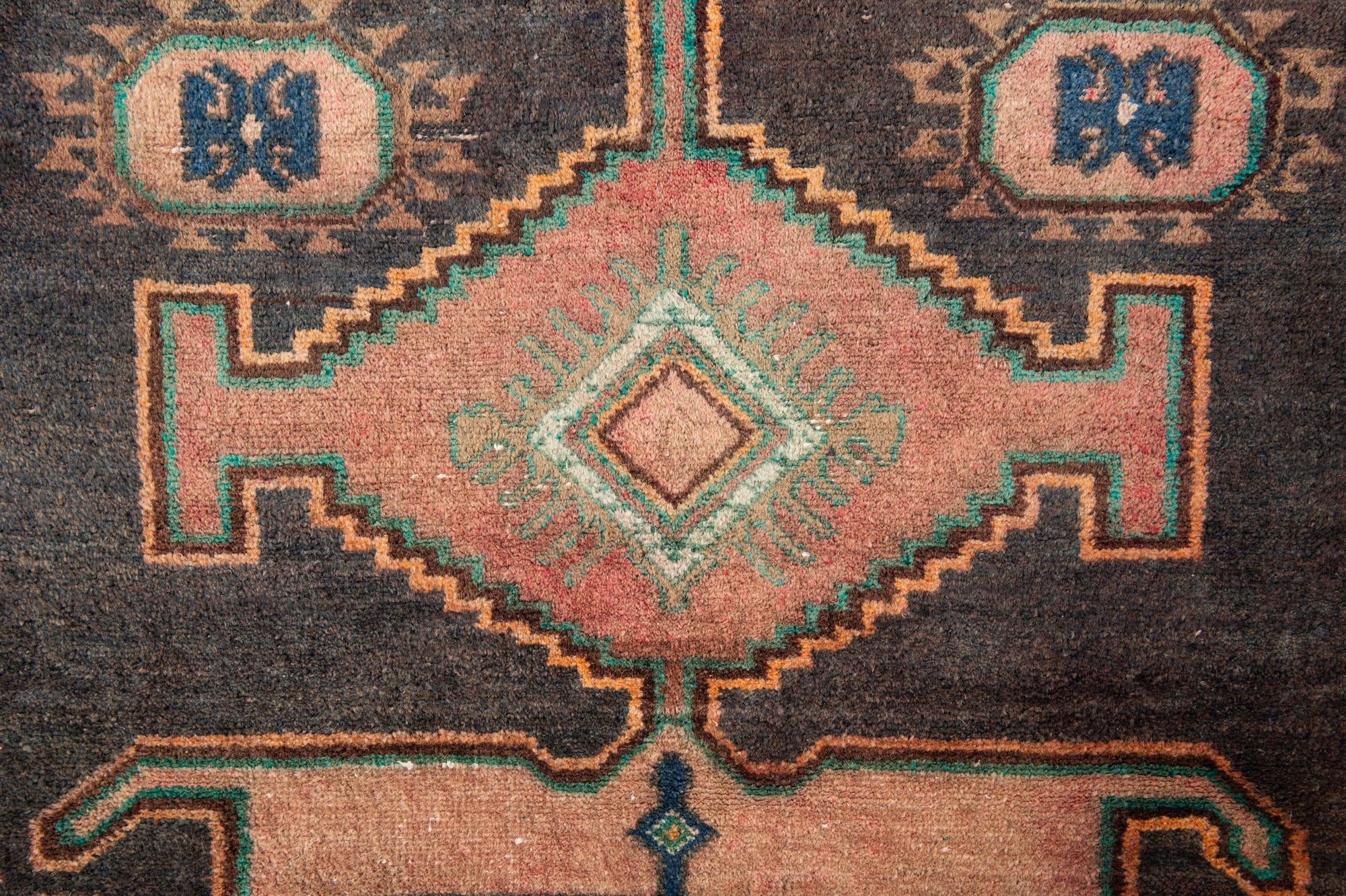 4' 8 x 8' Hand Knotted Ultra Vintage Persian Wool Rug