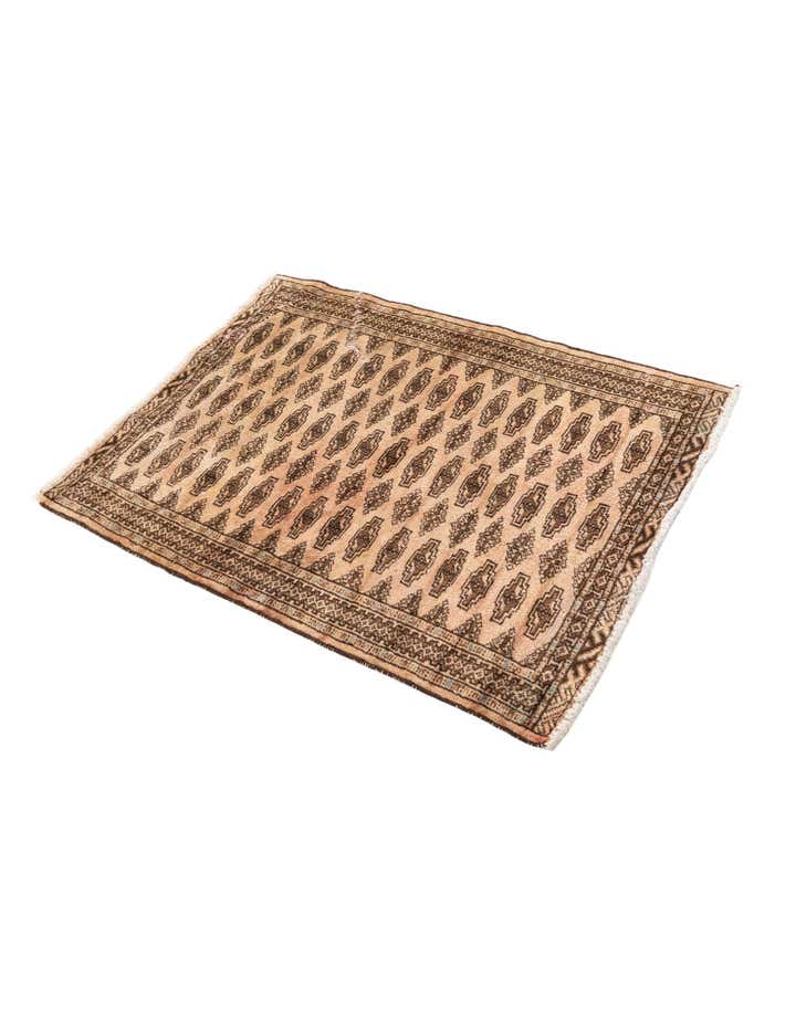 2' 9 x 3' 7 Hand Knotted Ultra Vintage Persian Wool Rug