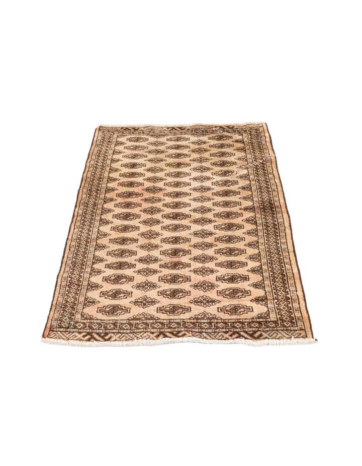 2' 9 x 3' 7 Hand Knotted Ultra Vintage Persian Wool Rug