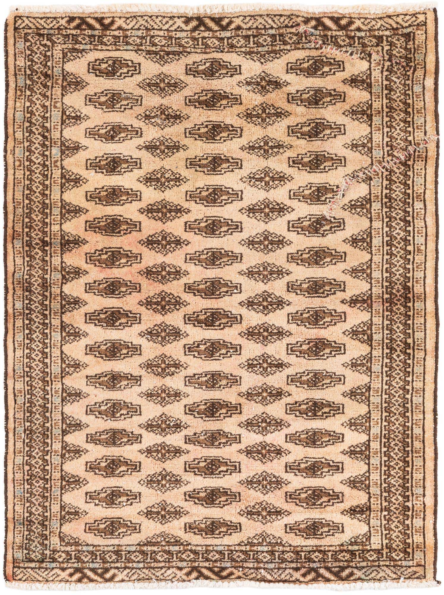 2' 9 x 3' 7 Hand Knotted Ultra Vintage Persian Wool Rug