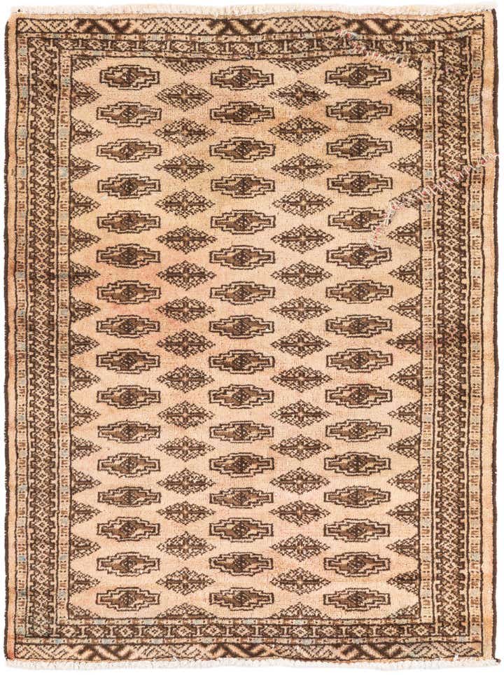 2' 9 x 3' 7 Hand Knotted Ultra Vintage Persian Wool Rug