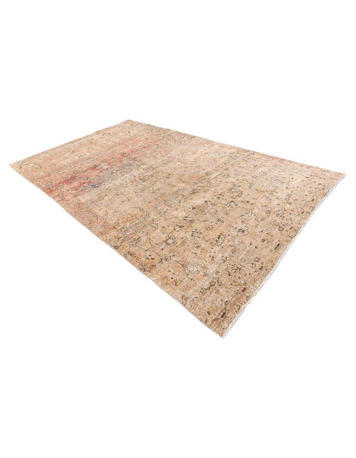 6' 6 x 10' 8 Hand Knotted Ultra Vintage Persian Wool Rug