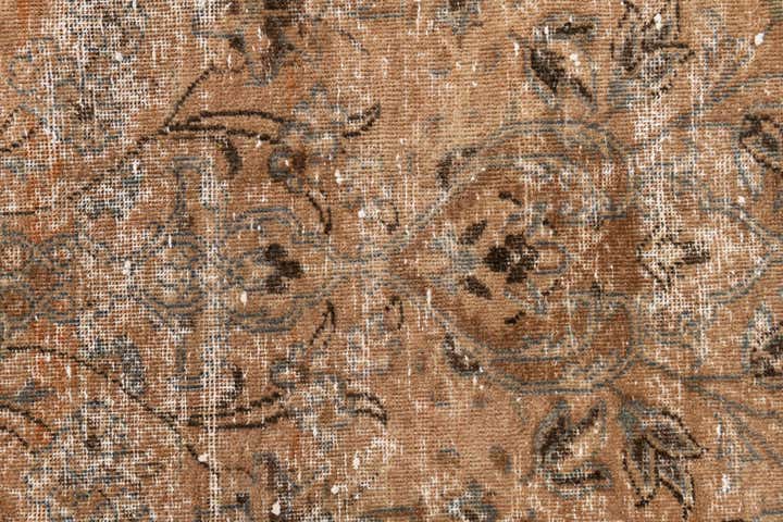 6' 6 x 10' 8 Hand Knotted Ultra Vintage Persian Wool Rug