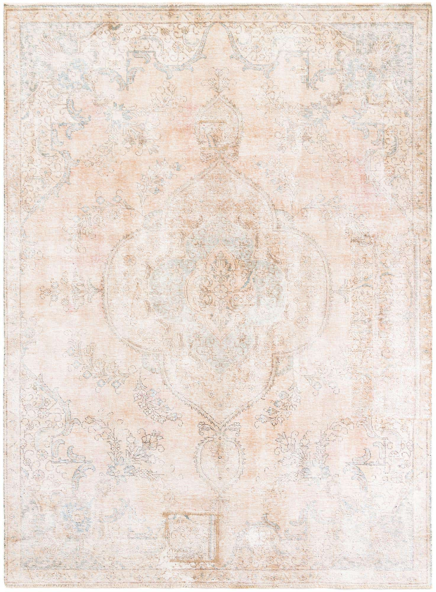 7' 5 x 10' Hand Knotted Ultra Vintage Persian Wool Rug