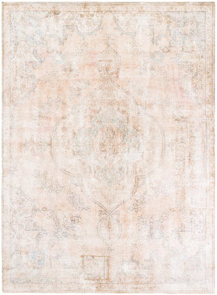 Detail image of 7' 5 x 10' Hand Knotted Ultra Vintage Persian Wool Rug