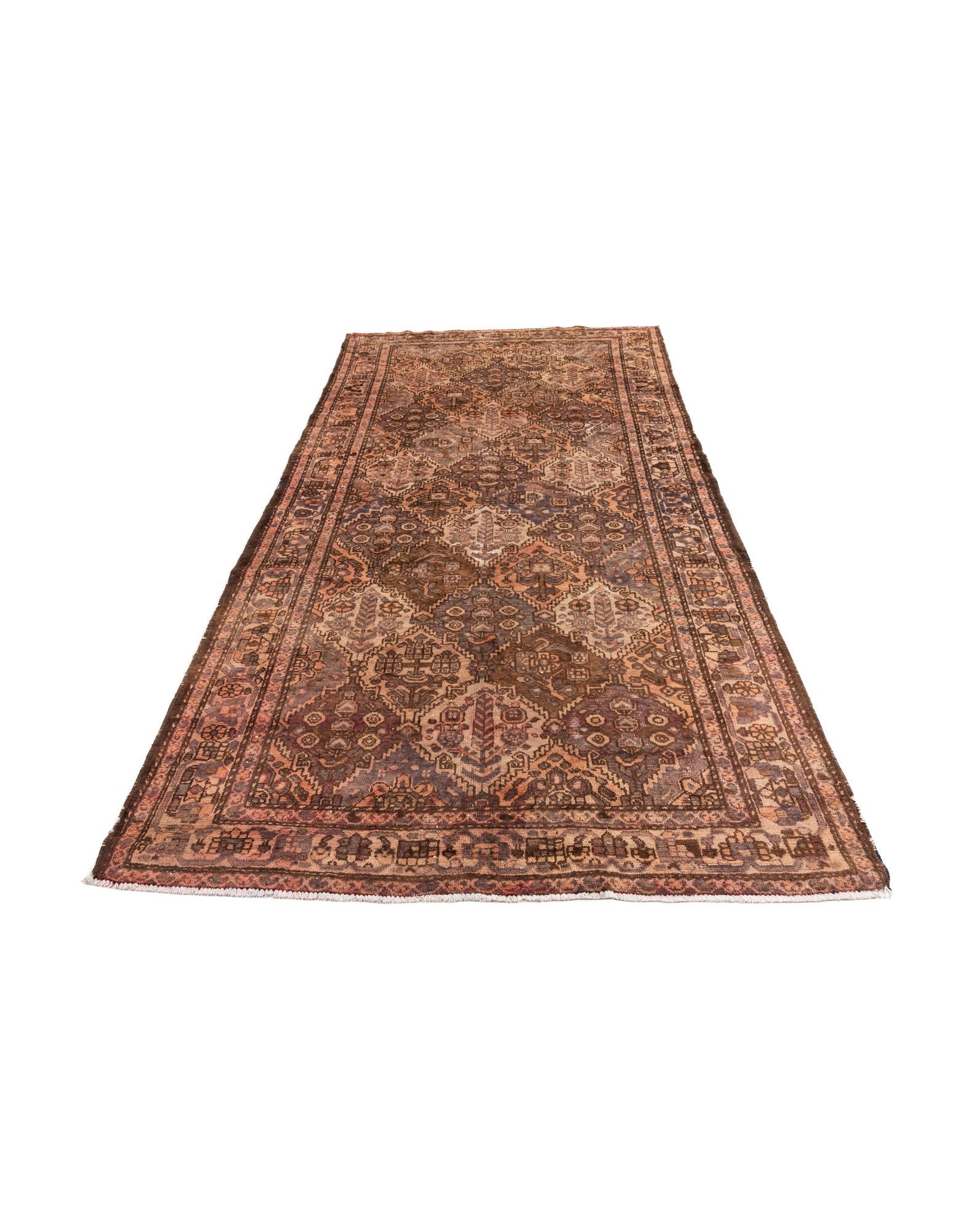5' 4 x 9' 10 Hand Knotted Ultra Vintage Persian Wool Rug