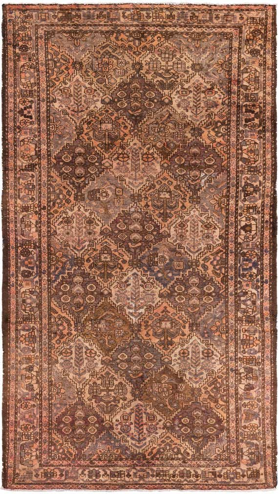 5' 4 x 9' 10 Hand Knotted Ultra Vintage Persian Wool Rug
