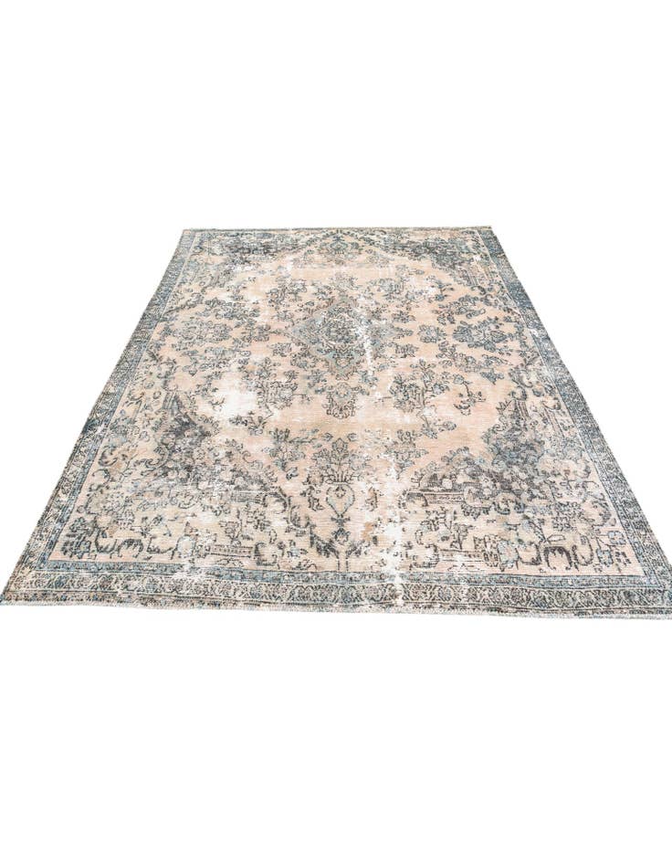 Detail image of 7' 1 x 9' 1 Hand Knotted Ultra Vintage Persian Wool Rug