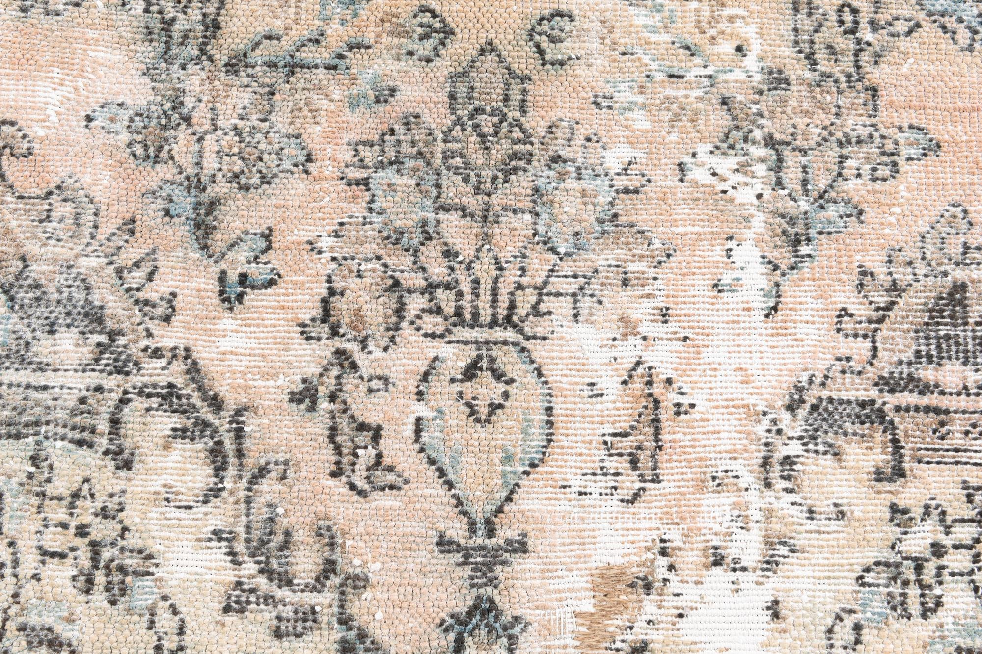 7' 1 x 9' 1 Hand Knotted Ultra Vintage Persian Wool Rug