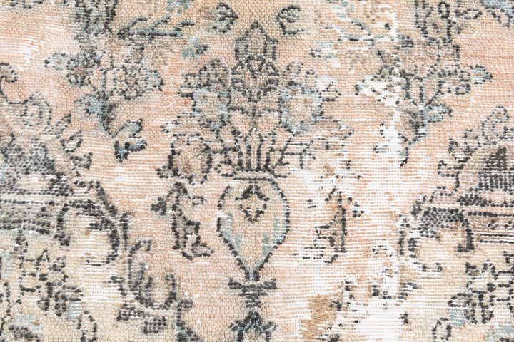 7' 1 x 9' 1 Hand Knotted Ultra Vintage Persian Wool Rug