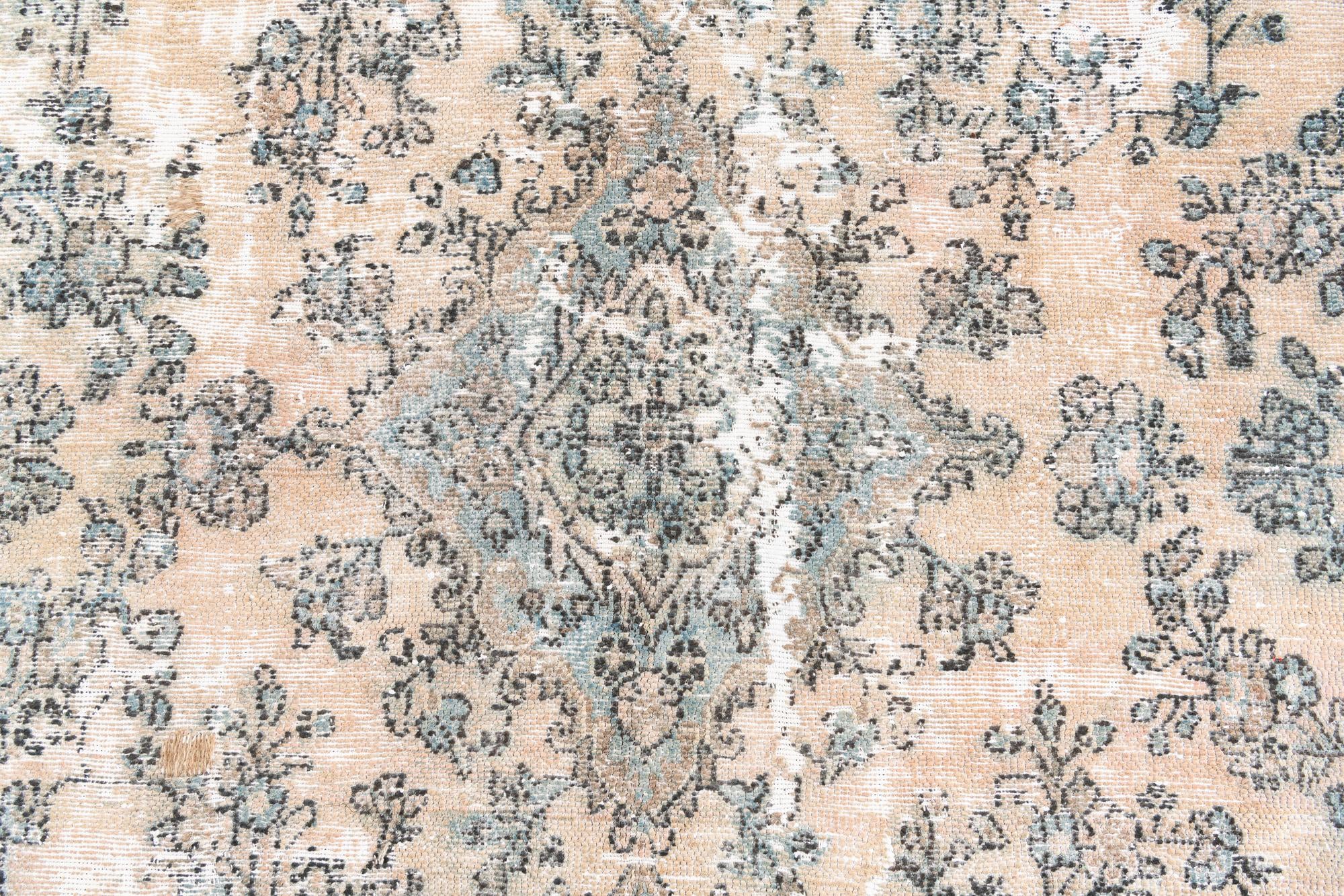 7' 1 x 9' 1 Hand Knotted Ultra Vintage Persian Wool Rug
