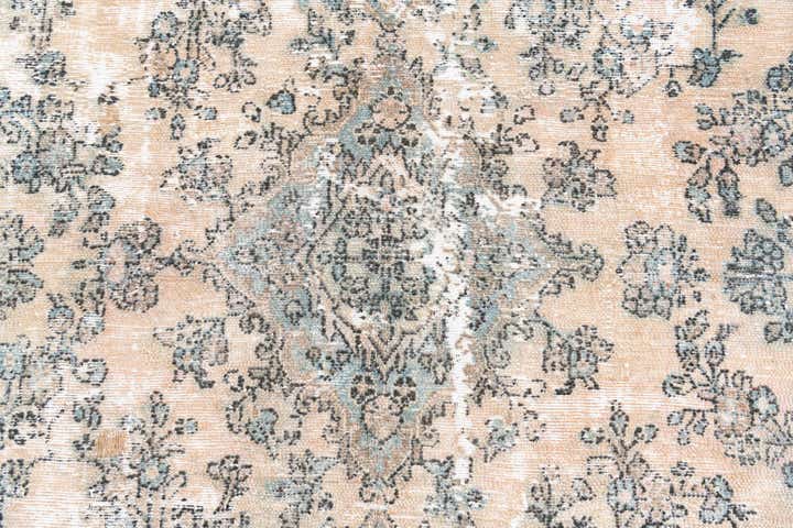 7' 1 x 9' 1 Hand Knotted Ultra Vintage Persian Wool Rug