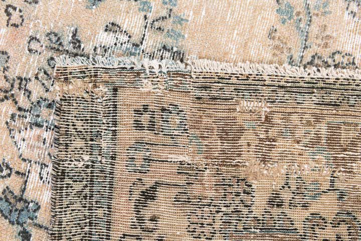 7' 1 x 9' 1 Hand Knotted Ultra Vintage Persian Wool Rug