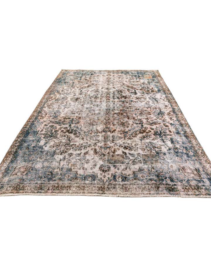 7' 10 x 10' 7 Hand Knotted Ultra Vintage Persian Wool Rug