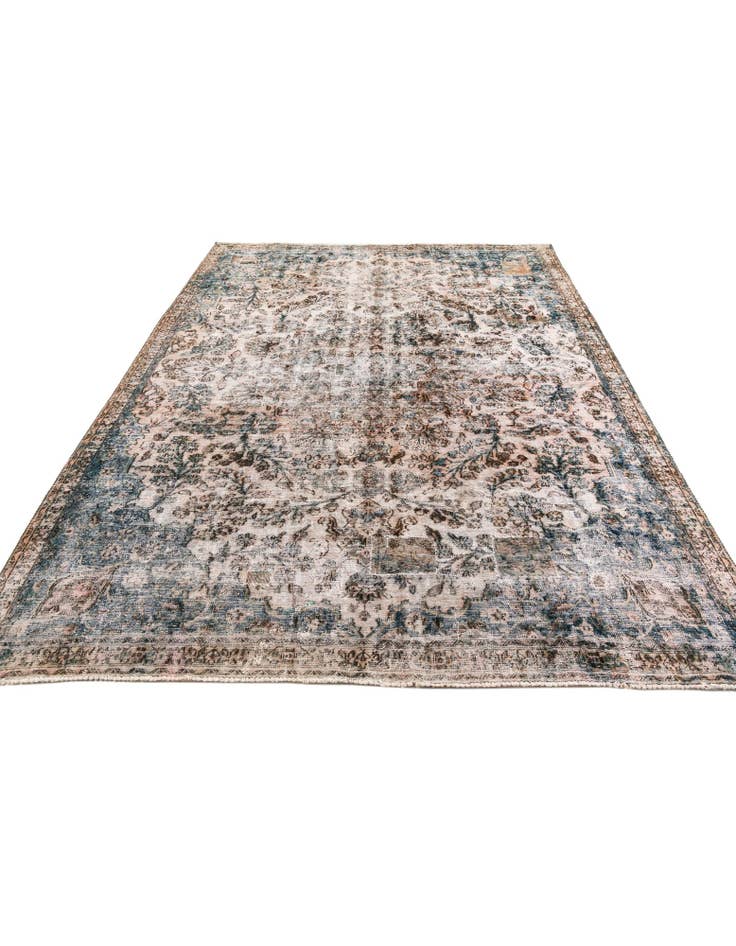Detail image of 7' 10 x 10' 7 Hand Knotted Ultra Vintage Persian Wool Rug