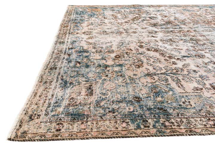 7' 10 x 10' 7 Hand Knotted Ultra Vintage Persian Wool Rug