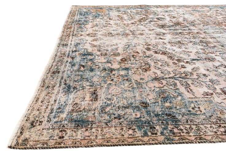 Detail image of 7' 10 x 10' 7 Hand Knotted Ultra Vintage Persian Wool Rug
