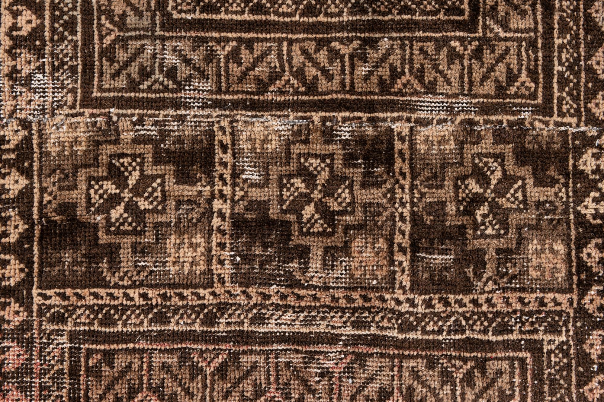 3' 9 x 5' 2 Hand Knotted Ultra Vintage Persian Wool Rug