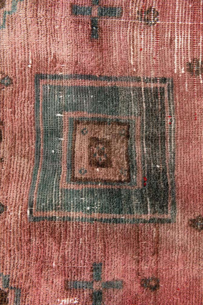 4' 2 x 5' 4 Hand Knotted Ultra Vintage Persian Wool Rug
