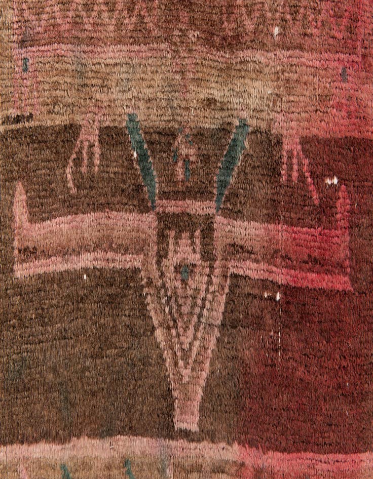 Detail image of 4' 2 x 5' 4  Hand Knotted Ultra Vintage Persian Wool Rug