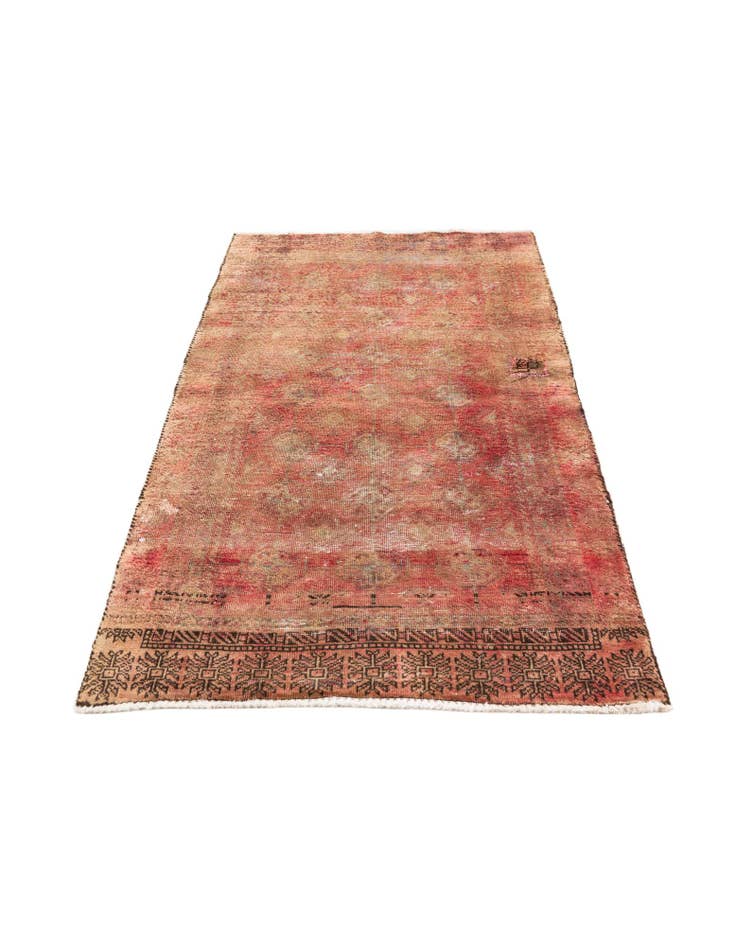 Detail image of 2' 9 x 4' 10  Hand Knotted Ultra Vintage Persian Wool Rug