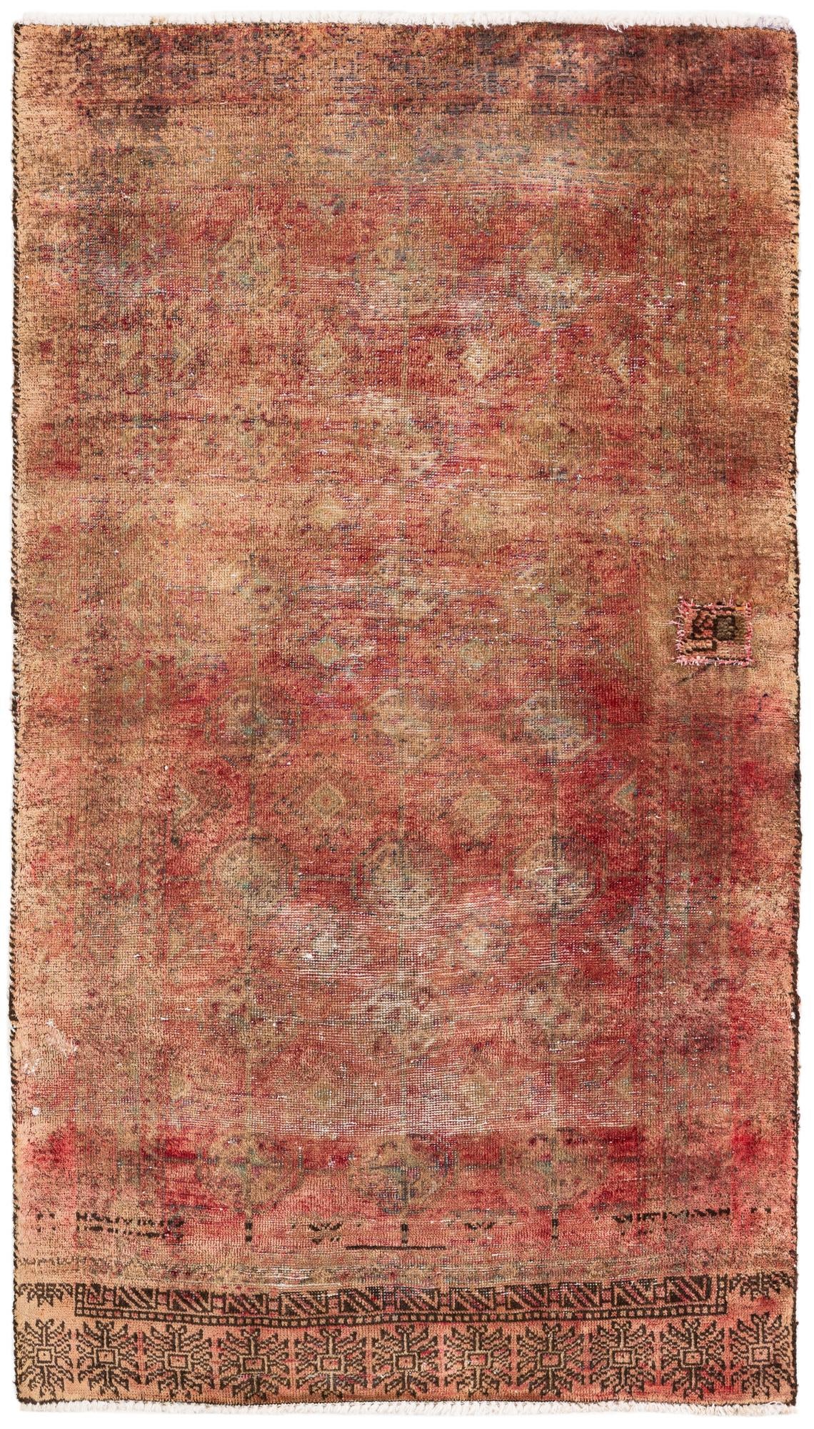 2' 9 x 4' 10 Hand Knotted Ultra Vintage Persian Wool Rug