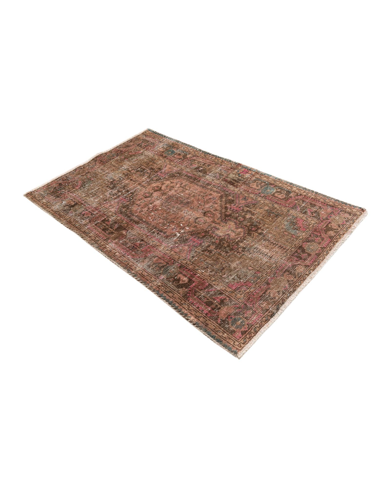 3' x 5' Hand Knotted Ultra Vintage Persian Wool Rug