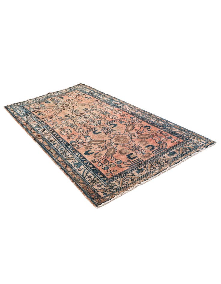 Detail image of 3' 9 x 6' 5 Hand Knotted Ultra Vintage Persian Wool Rug