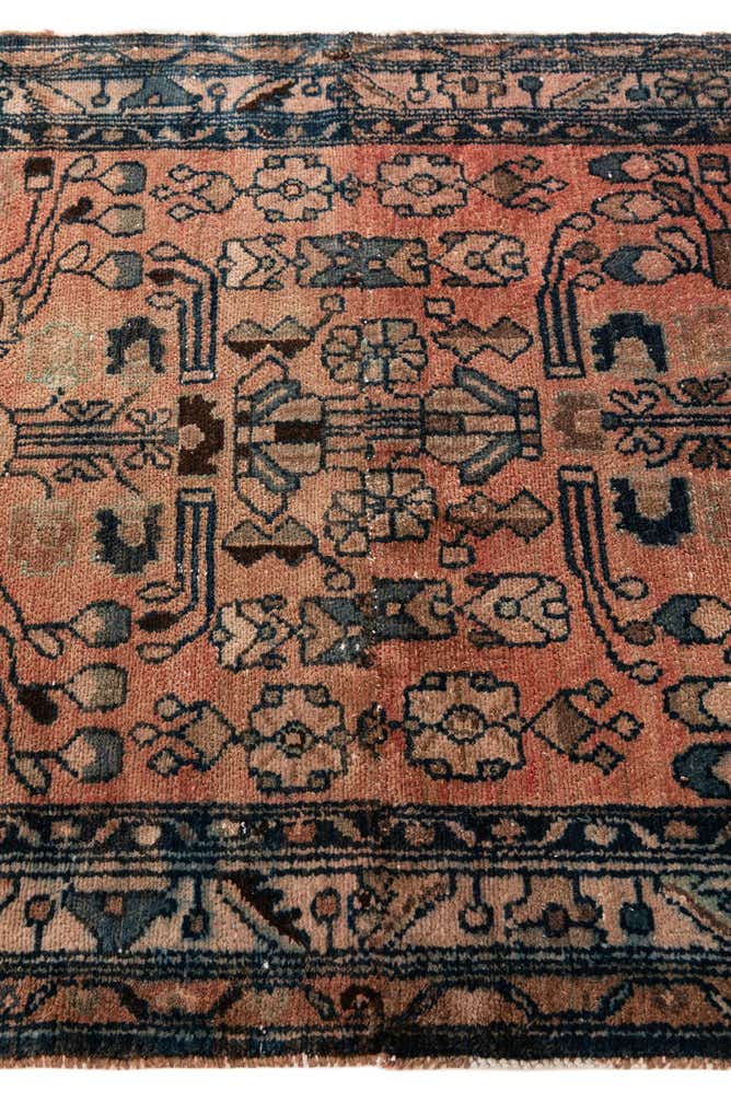 3' 9 x 6' 5 Hand Knotted Ultra Vintage Persian Wool Rug