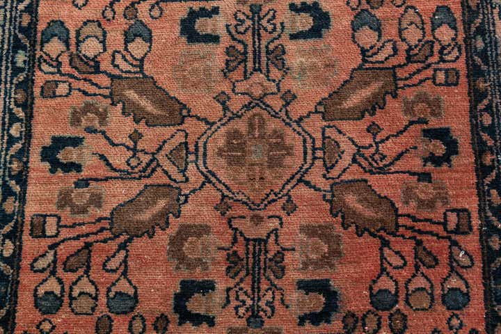 3' 9 x 6' 5 Hand Knotted Ultra Vintage Persian Wool Rug