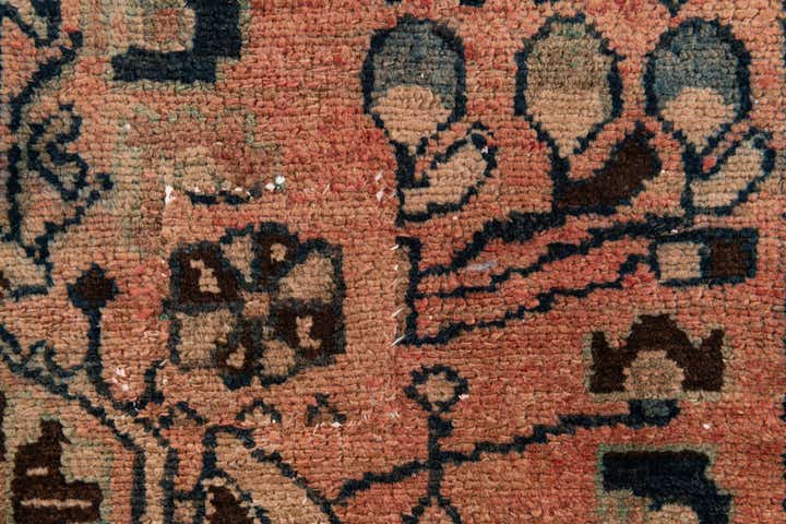 3' 9 x 6' 5 Hand Knotted Ultra Vintage Persian Wool Rug