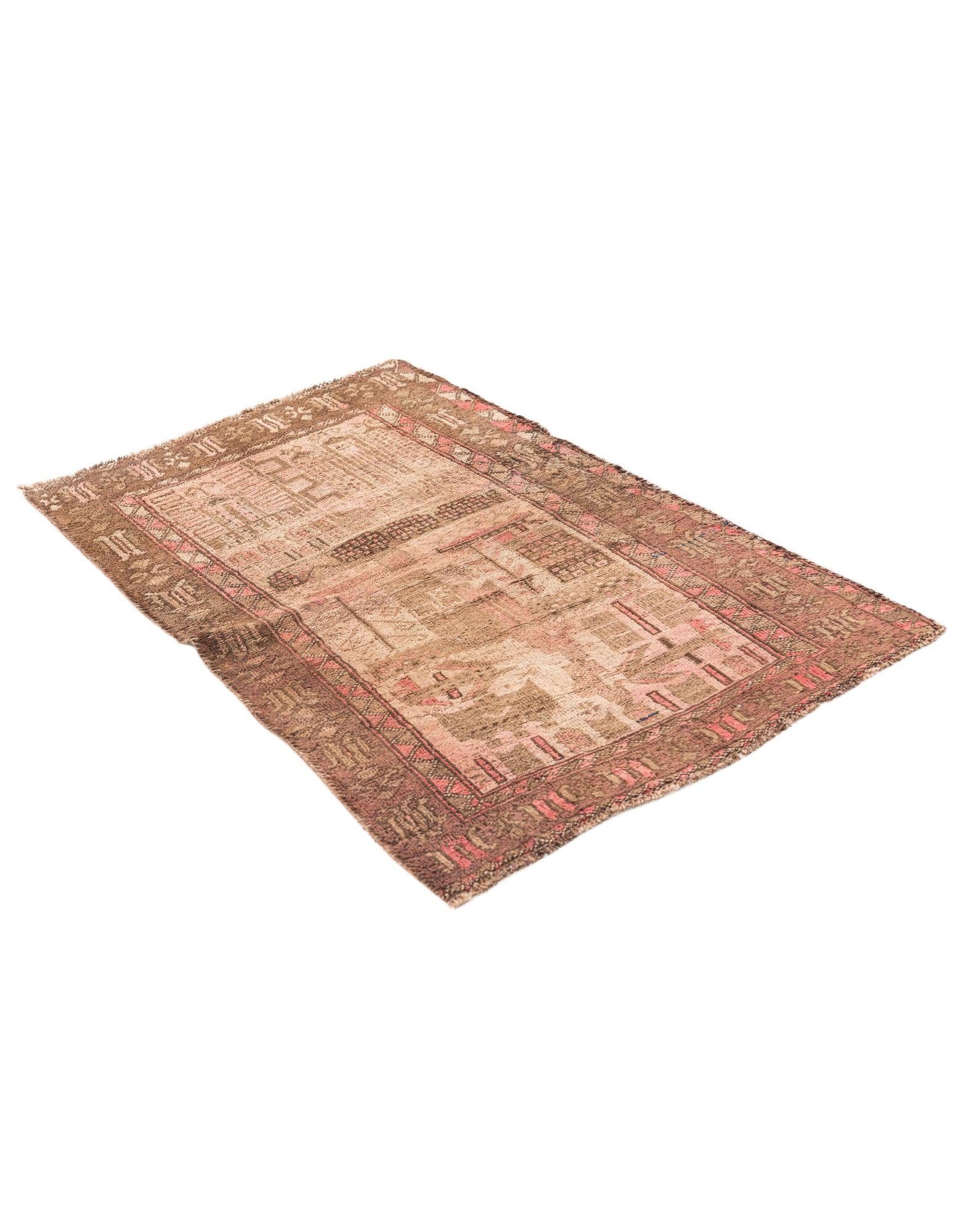 2' 8 x 4' 3 Hand Knotted Ultra Vintage Persian Wool Rug
