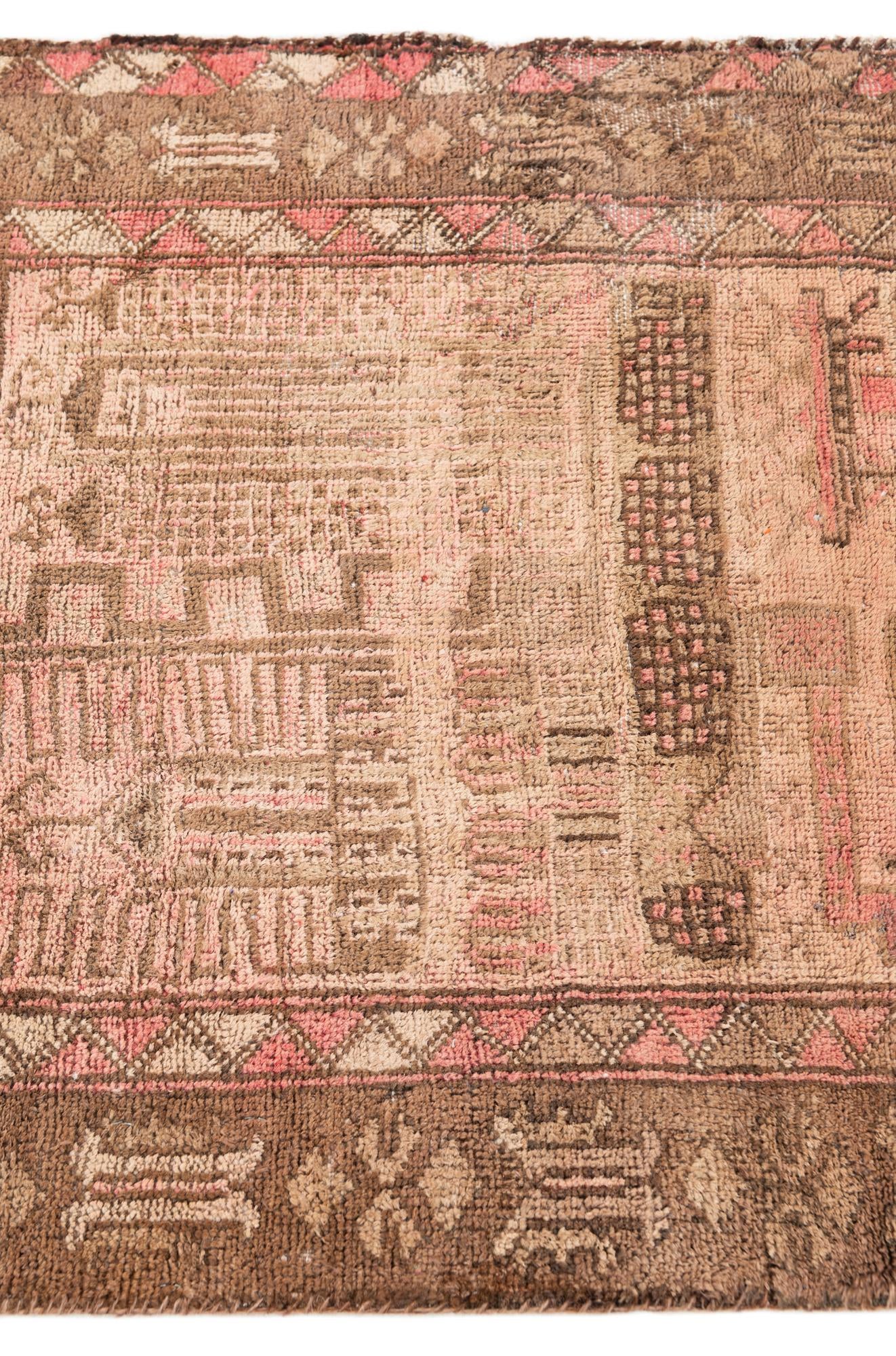2' 8 x 4' 3 Hand Knotted Ultra Vintage Persian Wool Rug