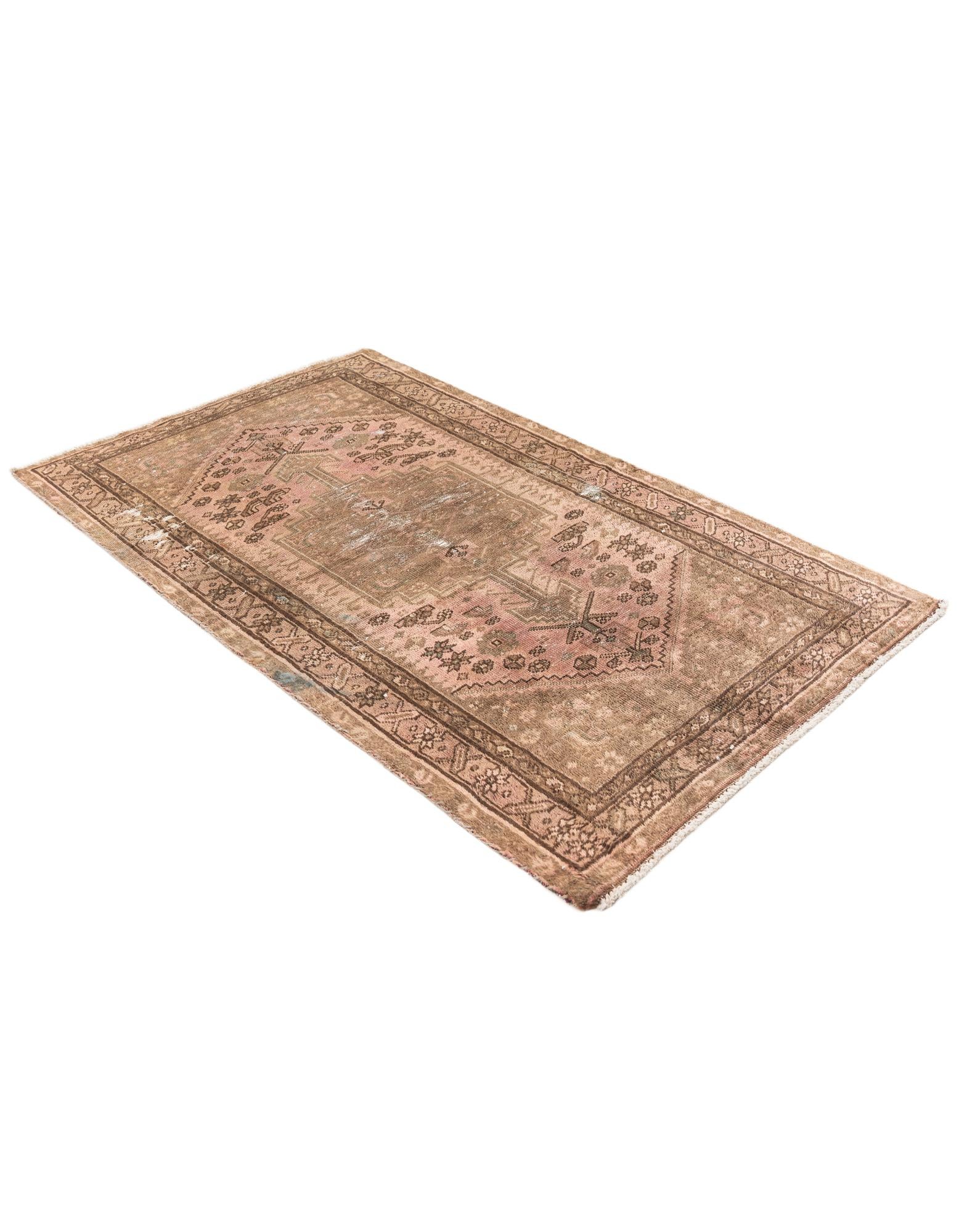 3' 5 x 5' 10 Hand Knotted Ultra Vintage Persian Wool Rug