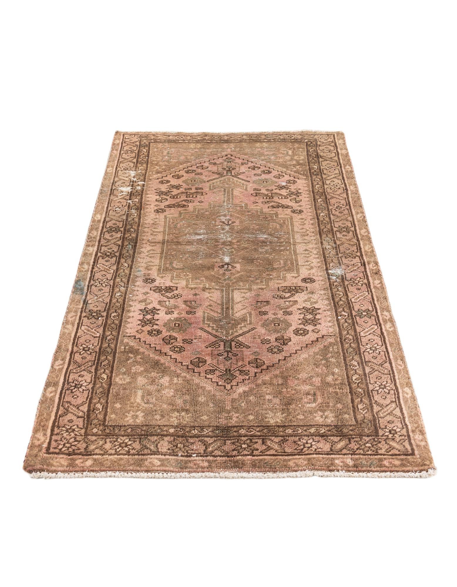 3' 5 x 5' 10 Hand Knotted Ultra Vintage Persian Wool Rug